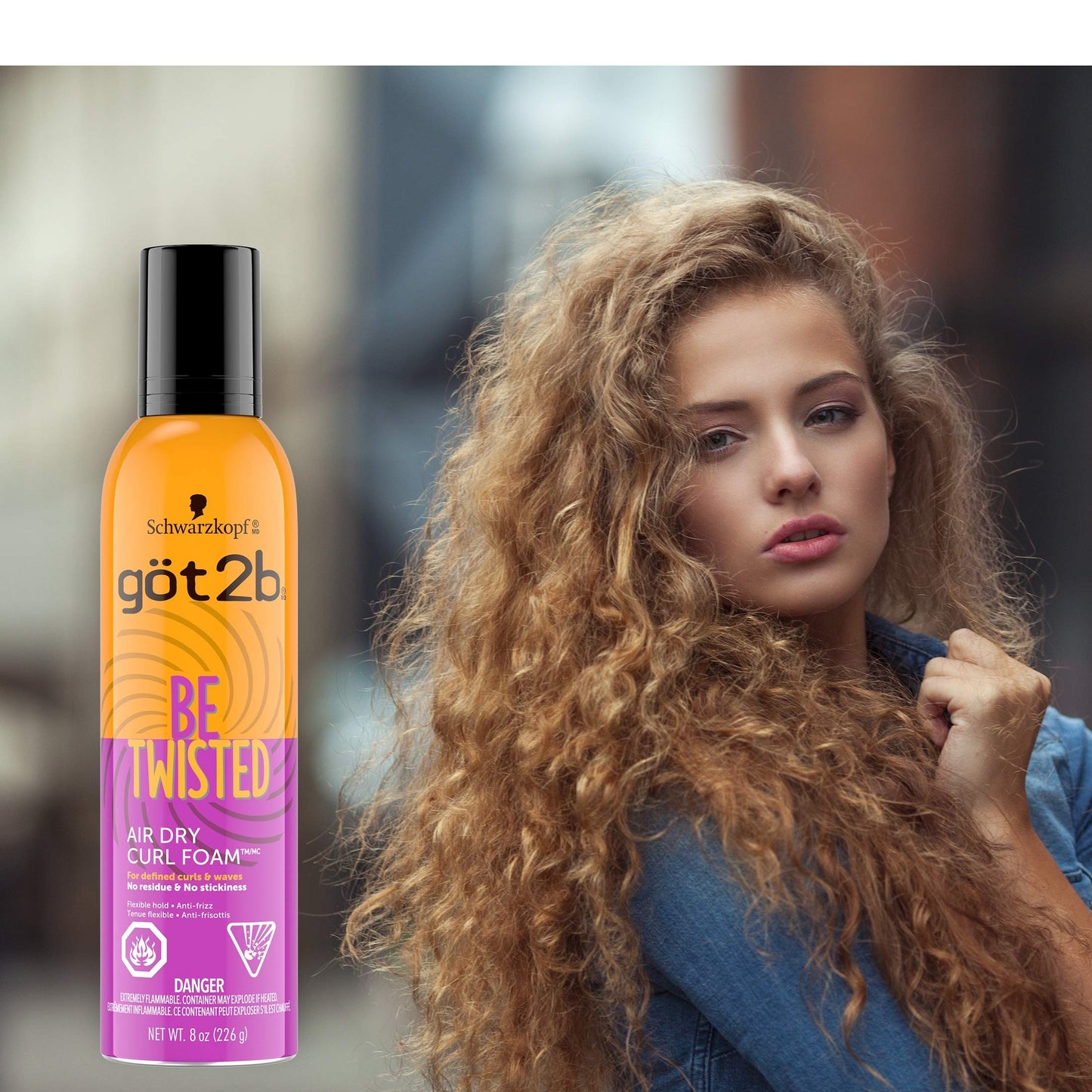 Got2b Be Twisted Air Dry Curl Foam, 8 oz