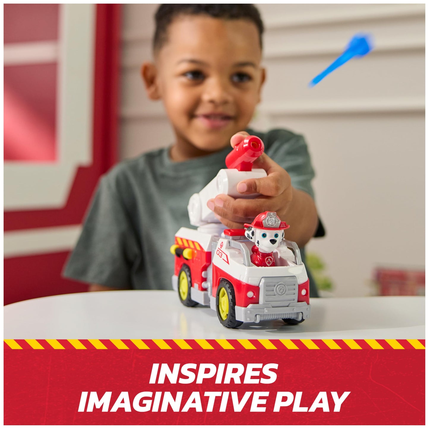 Paw Patrol Fire Rescue: Marshall Rescue Fire Engine with Action Figure & Projectile Launcher & Toy Truck, Kids Toys for Boys & Girls Ages 3 and Up