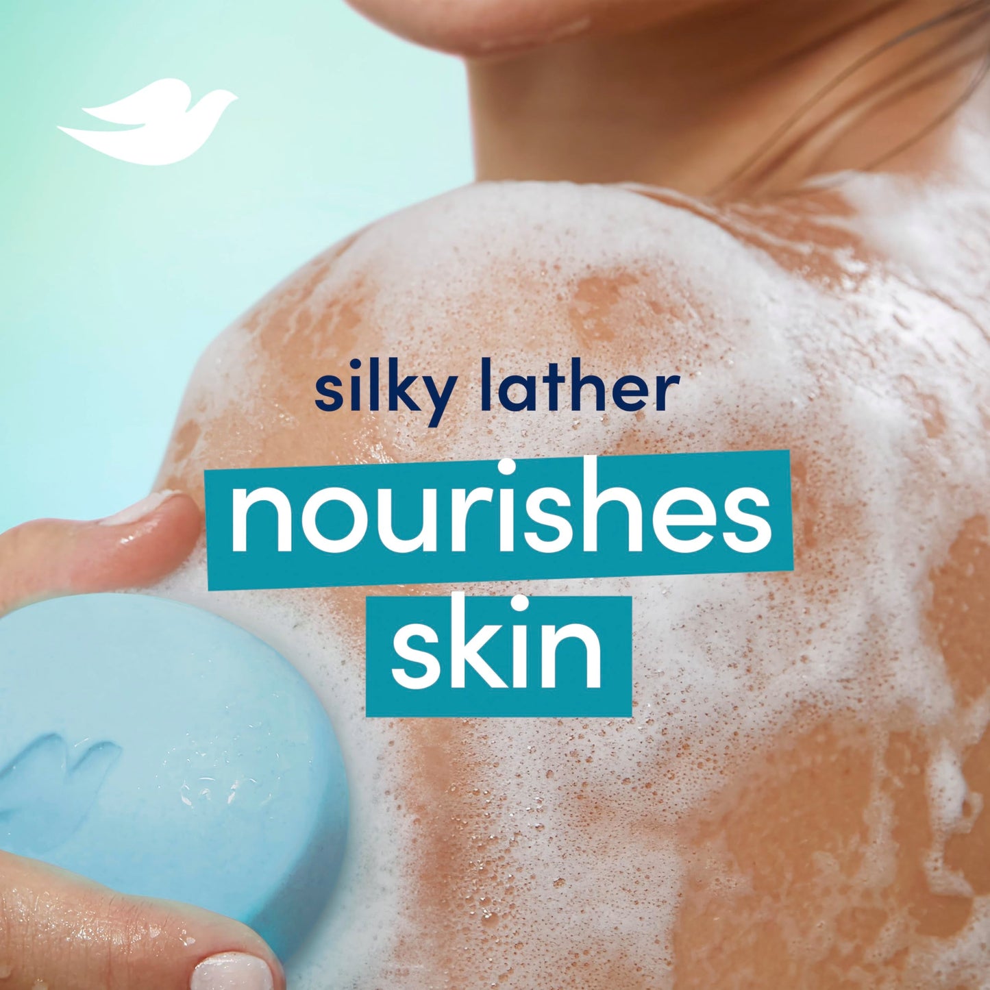 Dove Beauty Bar 6 Pack Hydrating with Glacial water & Avocado oil Cleanses & Hydrates 3.75 Oz