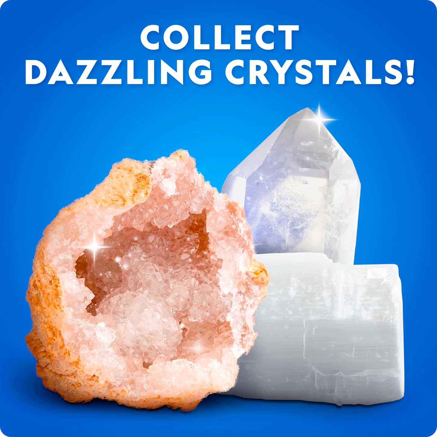 National Geographic 300+ Piece Rock & Crystal Collection for Kids – Geodes, Minerals, Gemstones Science Kit, Educational Geology Gift