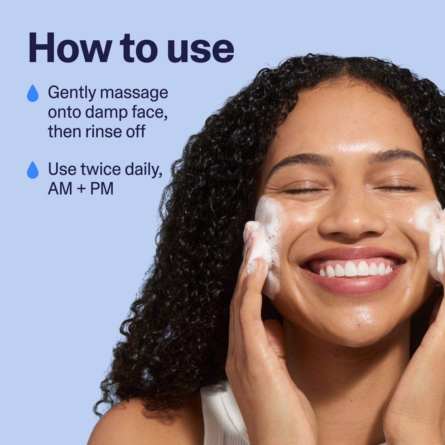 Curology Hydro+ Foaming Gel Facial Cleanser, Gentle Face Wash, Hydrating, Non-Stripping, Sensitive Skin Care, Fragrance Free, 5 fl oz