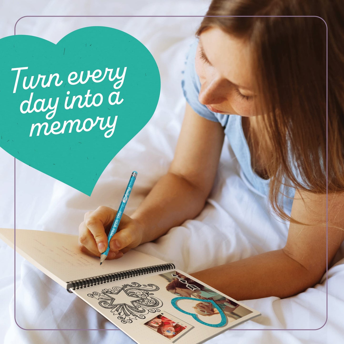 Pretty Me DIY Journal Kit for Girls, Ages 8-14 – Fun Scrapbook, Diary & Craft Set – Cute Birthday Gift for Tween & Teen Girls