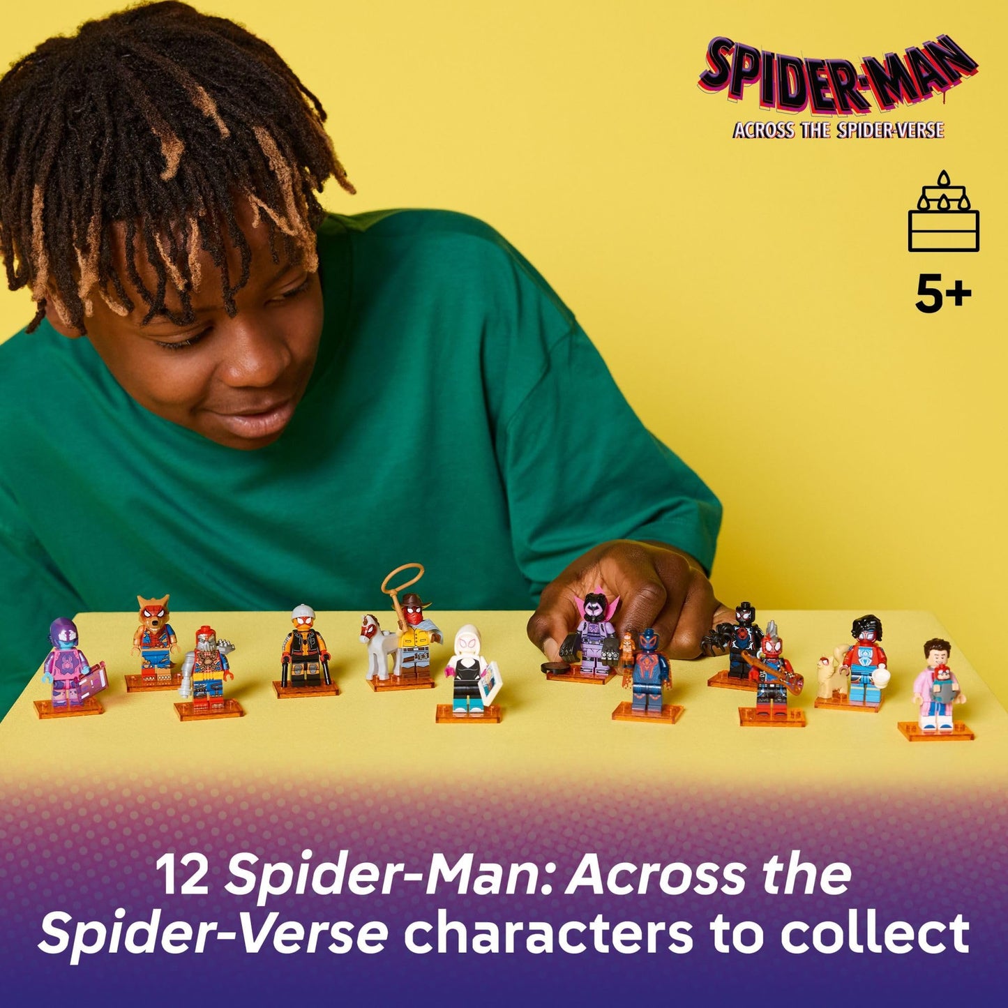 LEGO Spider-Man: Across the Spider-Verse Minifigures 6-Pack – Action Figures for Kids 5+, Pretend Play Toy Gift, 66797