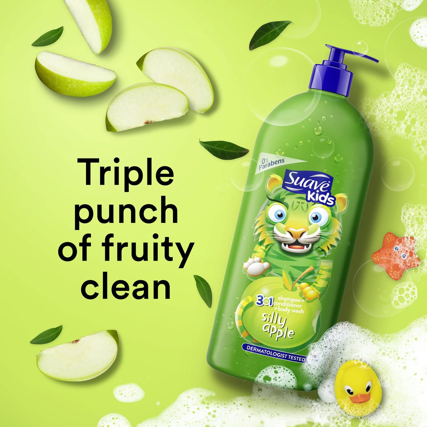 Silly Apple 3-in-1 Shampoo, Conditioner, Body Wash