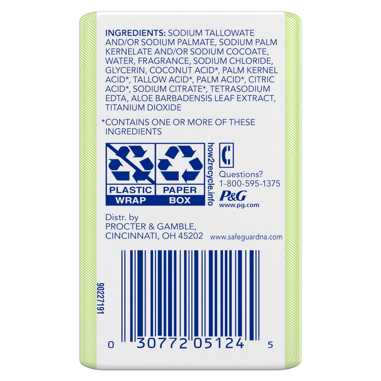 Safeguard Micellar Deep Cleansing Bath Bar Soap, Washes Away 99 Percent of Bacteria, Leaves Skin Soft, Fresh Clean Scent with Aloe, 3.2 oz (2 Count)