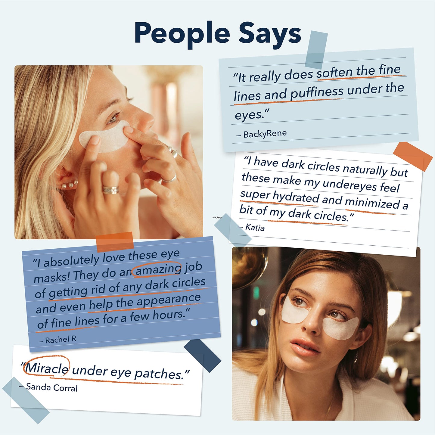 Purederm Deluxe Collagen Eye Masks 2x30 Sheets – Anti-Aging, Wrinkle Care, Reduce Dark Circles & Puffiness, Natural Eye Patches