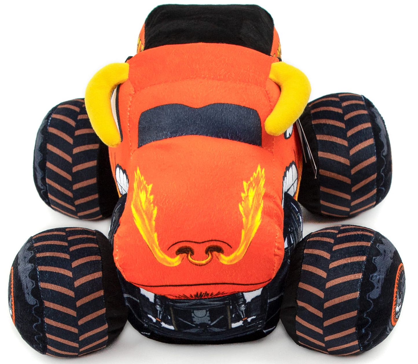 Jay Franco Monster Jam Plush Stuffed El Toro Loco Pillow Buddy - Super Soft Polyester Microfiber, 14 inches (Official Monster Jam Product)