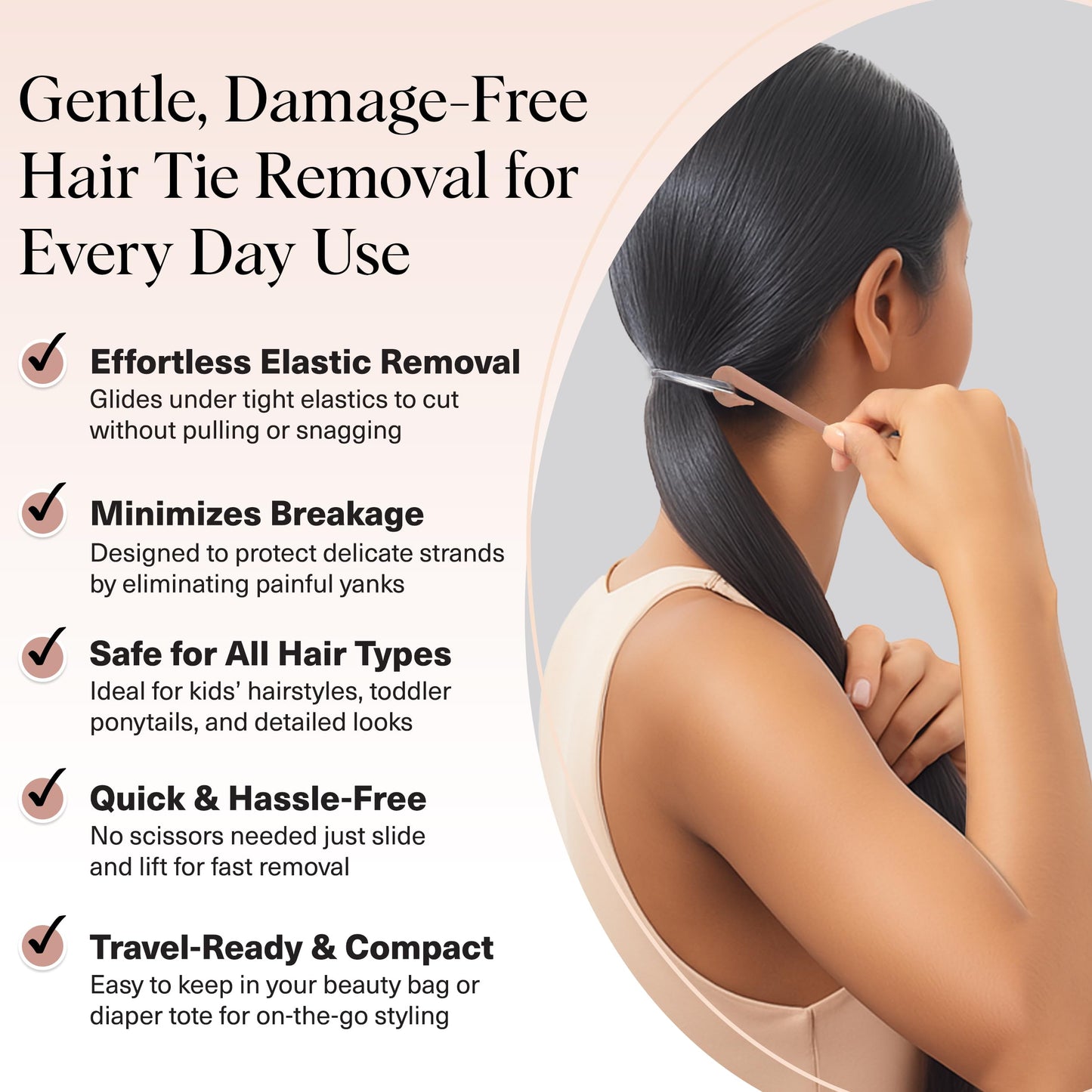 Kitsch Hair Tie Cutter – Easy To Use, Pain Free Rubber Band Cutter for Hair Kids, Baby & Toddler Girls | Ideal Gifts for Women – Multicolor, 3pc Set