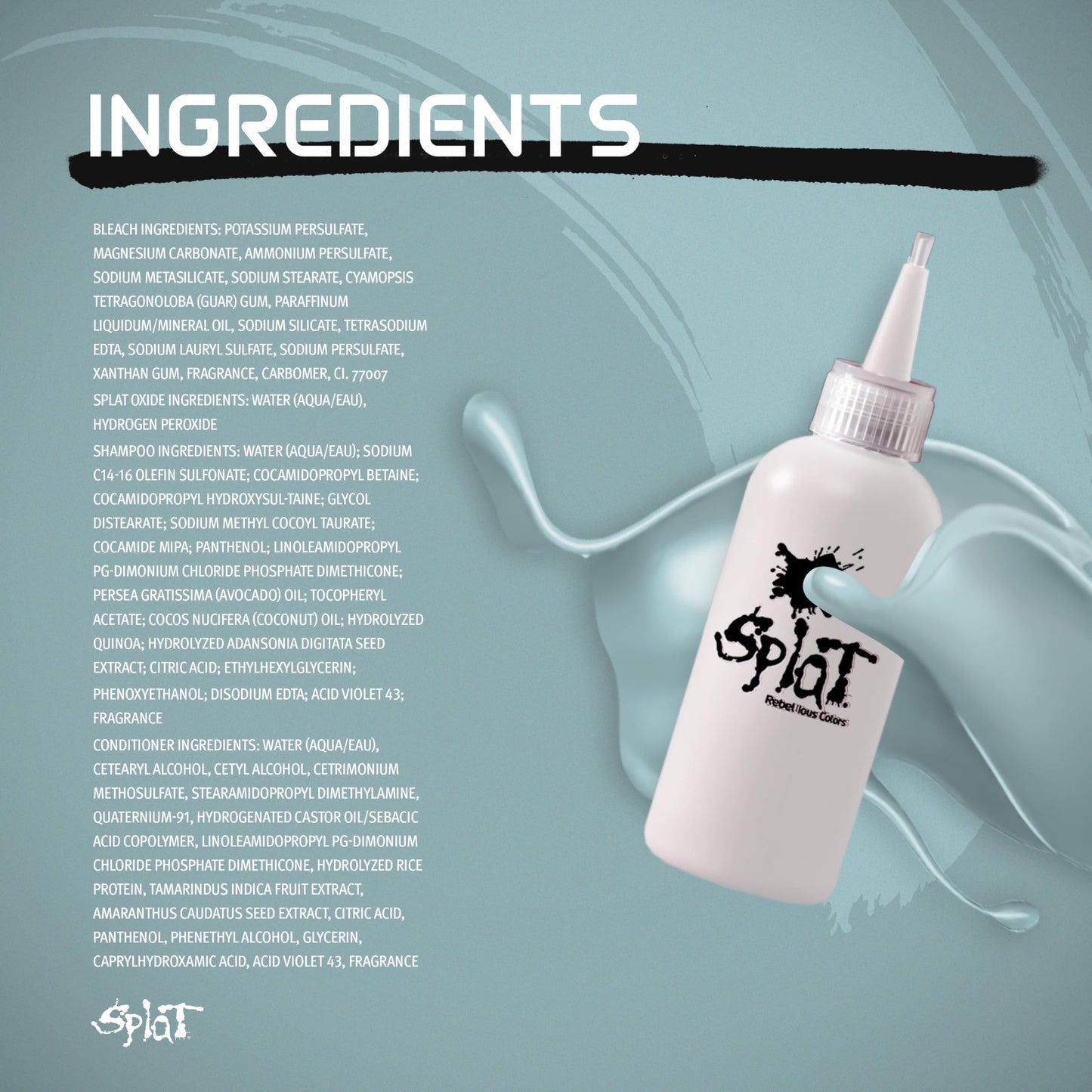 Splat Brilliant Bleach Kit – 1 Application Hair Lightening Set with Oxide, Bleach, Purple Toning Shampoo & Conditioner, Lifts up to 8 Levels, Vegan