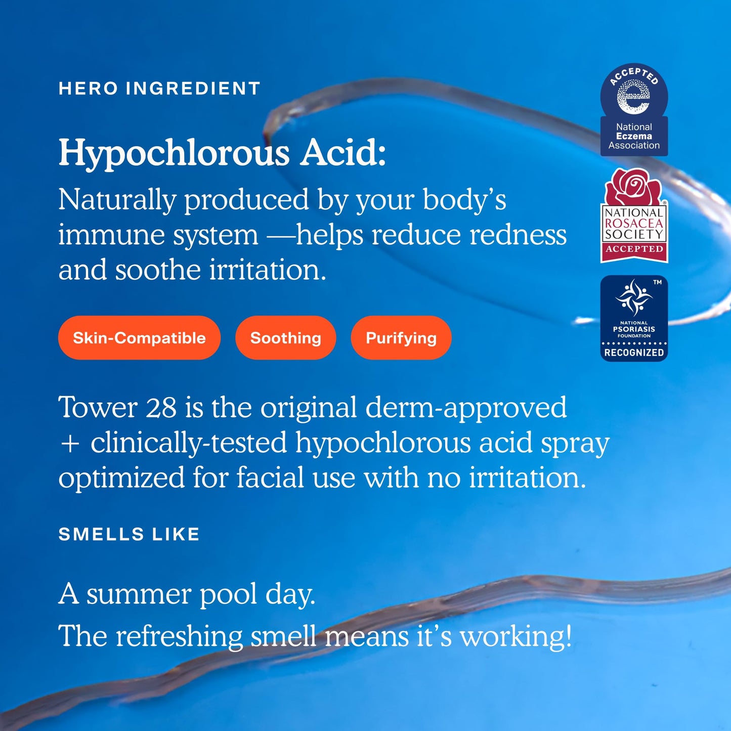 Tower 28 SOS Daily Rescue Facial Spray – Hypochlorous Acid Toner for Sensitive Skin, Redness & Breakout Relief, 4 FL Oz Full-Size Spray