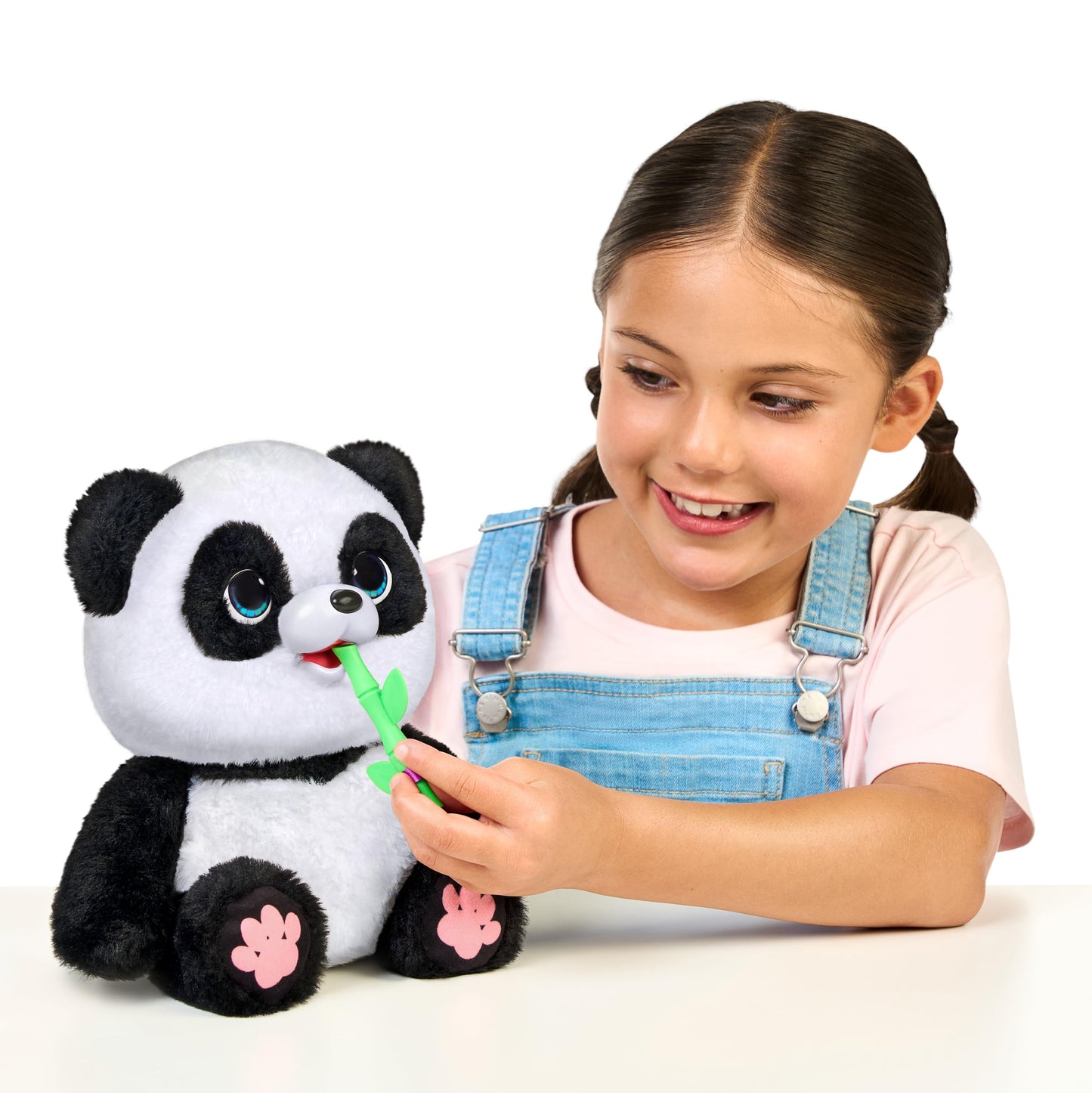 Little Live Pets My Baby Talking Panda ChuChu, Cuddly Panda Toy Plush with 50+ Sounds, Potty Dance, Kick, Feed, Kids Interactive Animal Toys Ages 4+