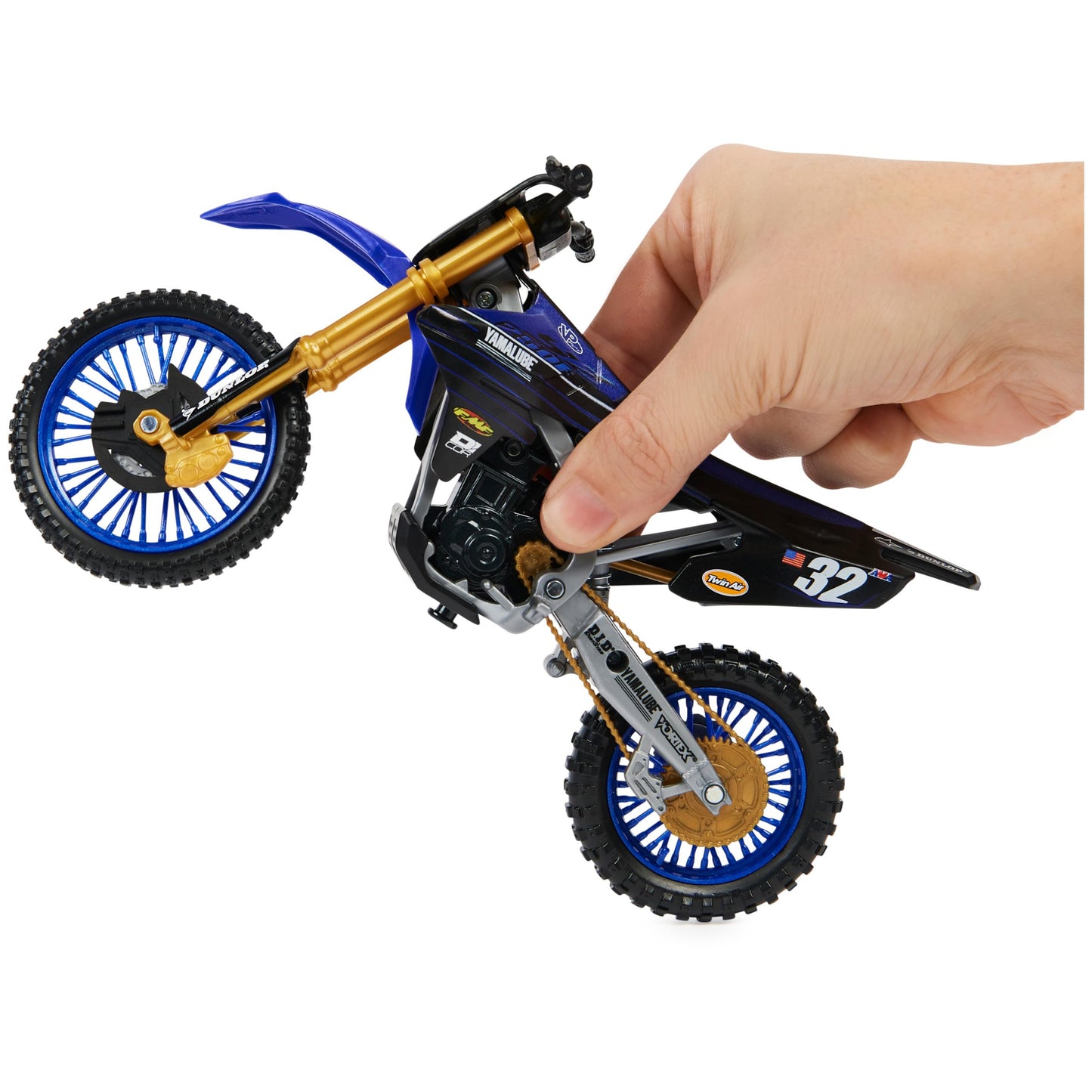 Supercross, Authentic Justin Cooper 1:10 Scale Collector Die-Cast Toy Motorcycle Replica with Display Stand, For Collectors and Kids Age 5 and Up