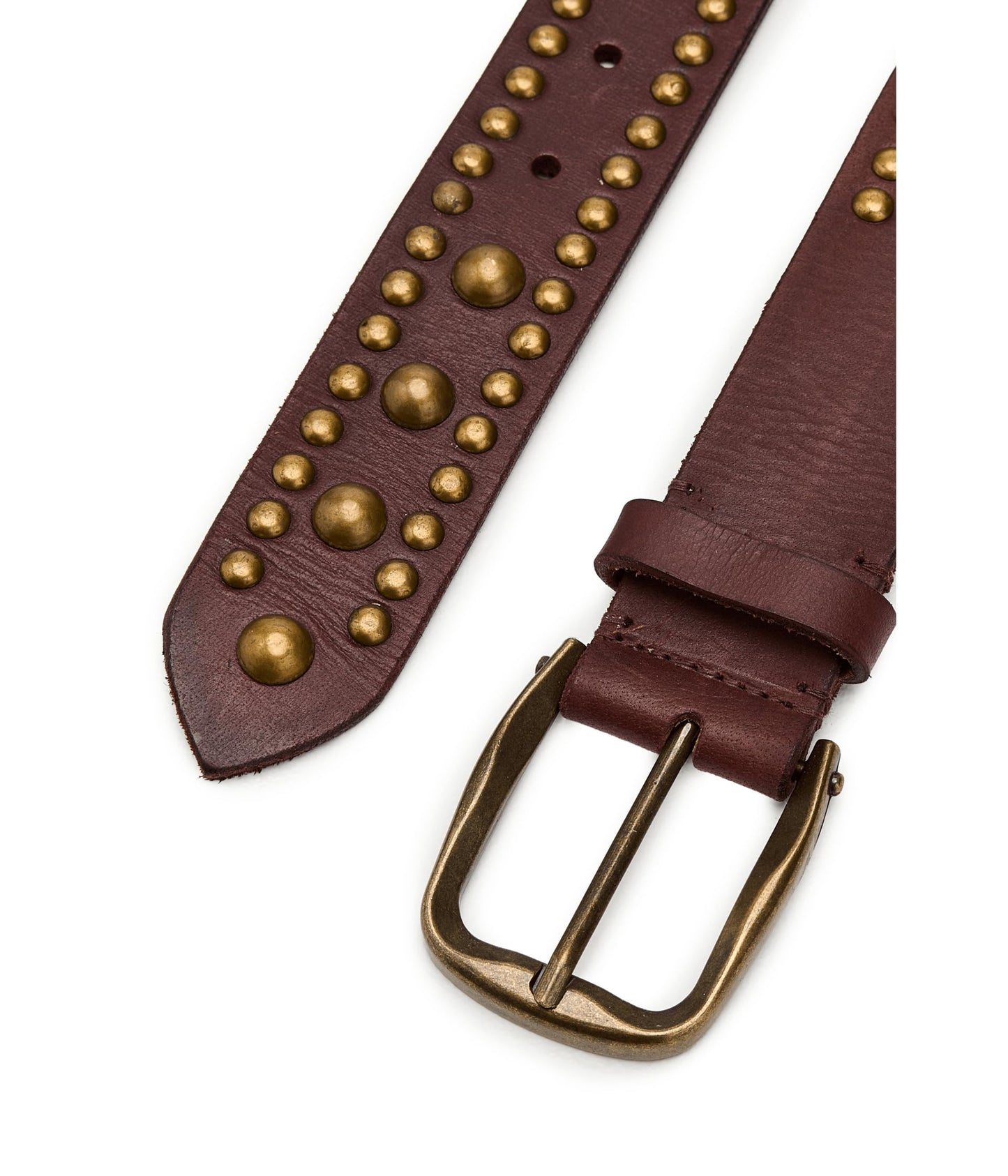 Free People Women's WTF Sola Stud Belt, Cognac, S/M