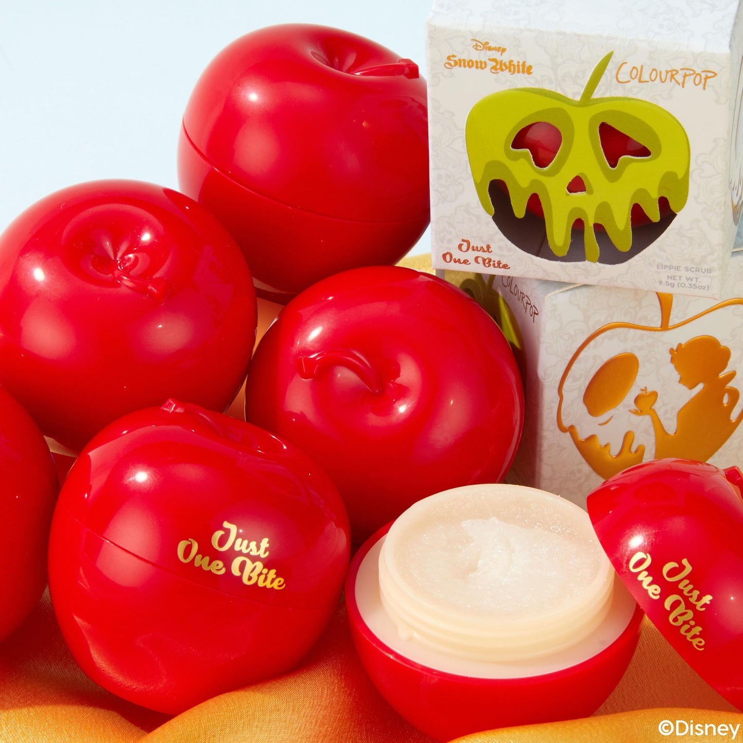 ColourPop x Snow White Apple Lip Scrub, Limited Edition, Exfoliating & Nourishing, Softens Lips, Red Apple Flavor, 0.35 oz