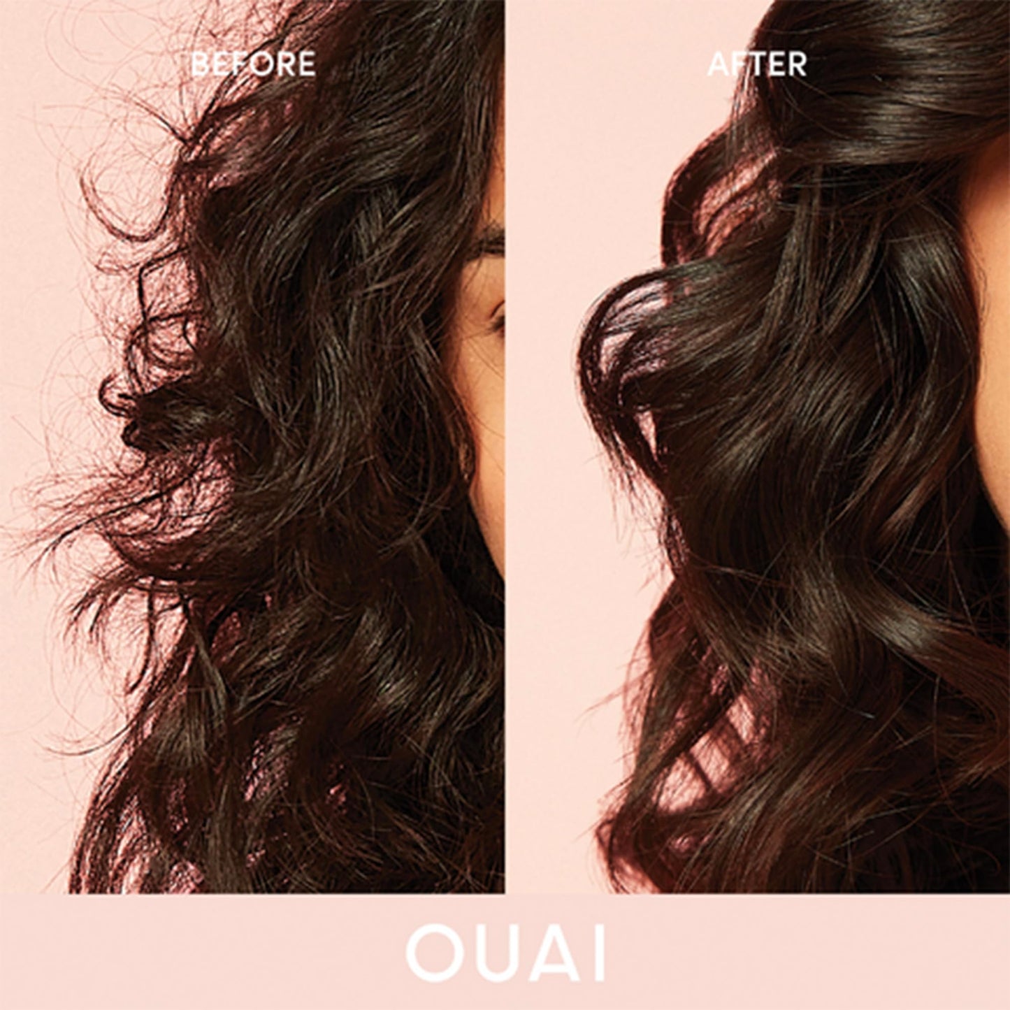 OUAI Anti-Frizz Cream Travel Size (3 oz) – Moisturizing Hair Cream with Heat Protection, Jackfruit & Beetroot Extract – Hydrating & Sulfate-Free