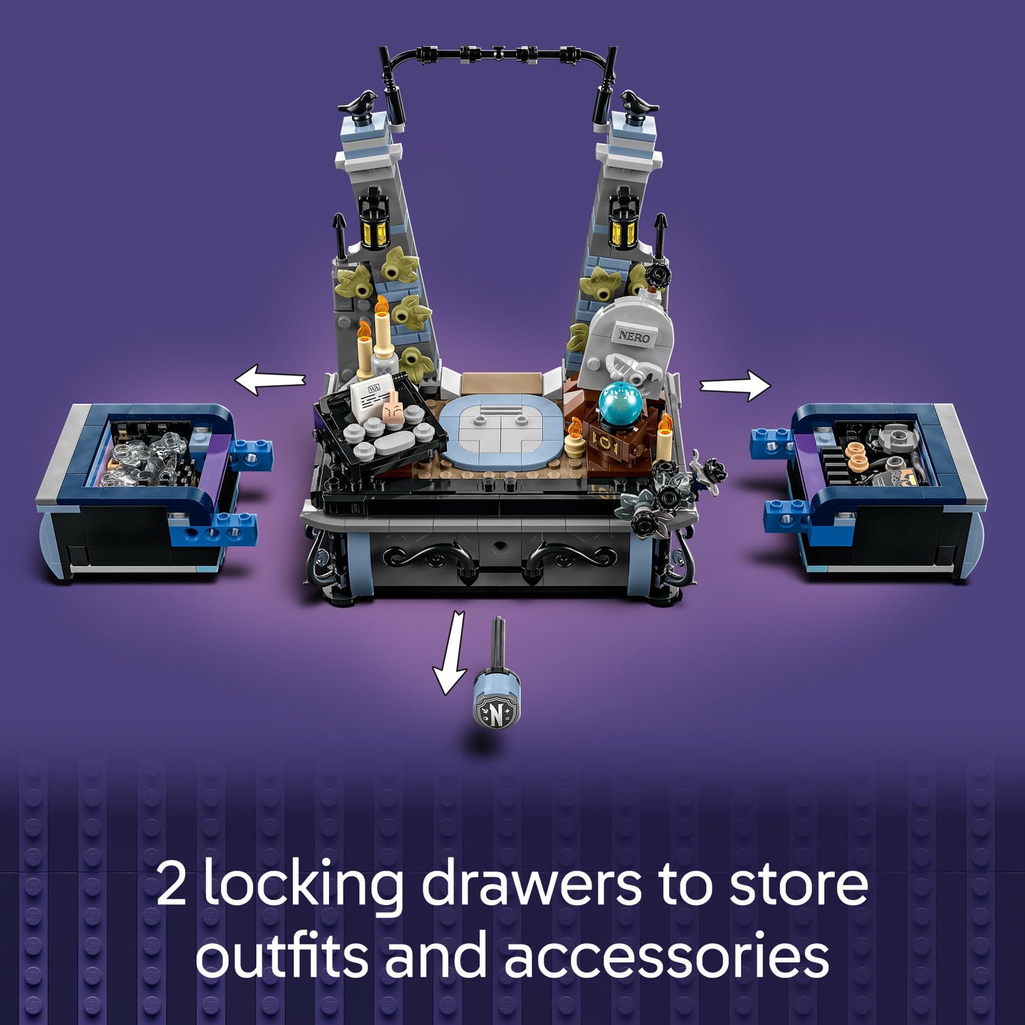 LEGO Wednesday Addams Figure (76780) Building Toy for Kids Ages 10+ - Collectible Display Model for Fans, Fun Gift for Girls & Boys