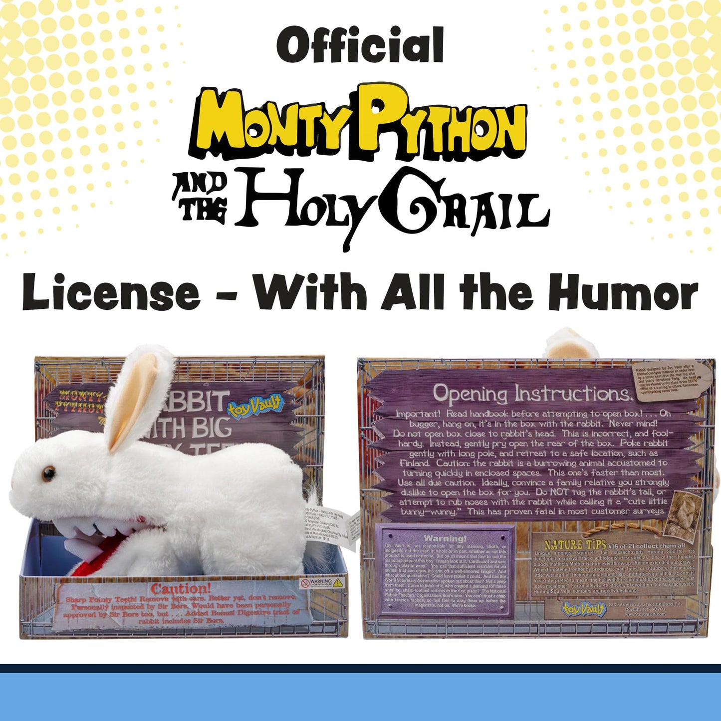 Toy Vault Monty Python Rabbit w/Big Pointy Teeth Plush