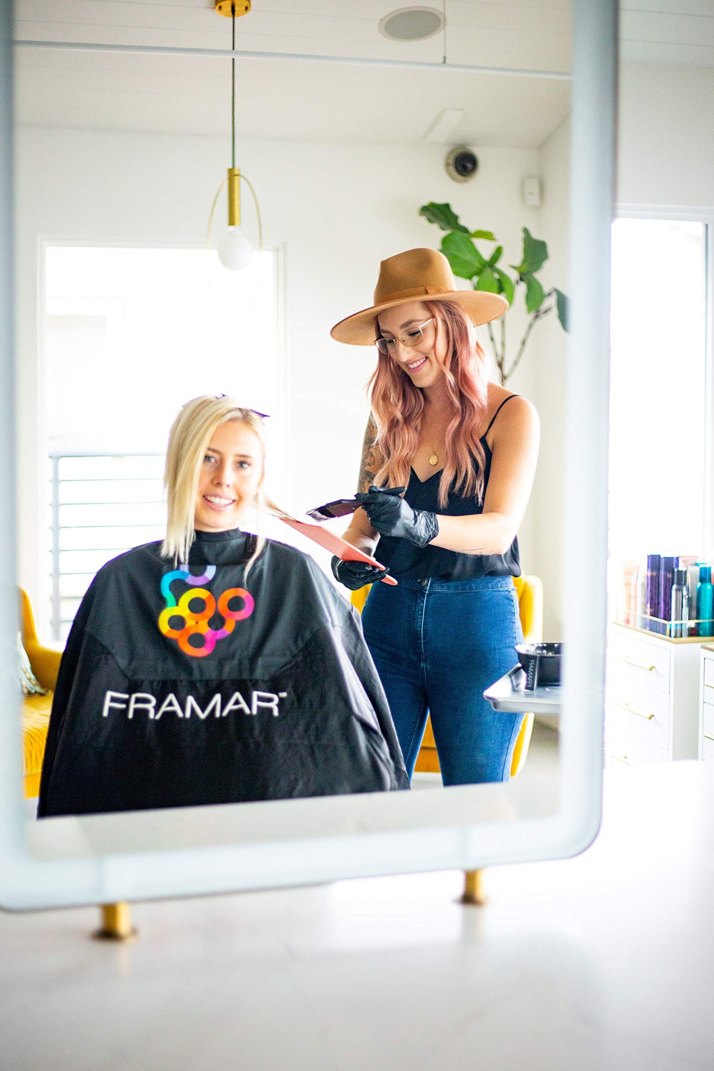 FRAMAR Balayage Board & Paddle Set – 2 Pack Long & Short Foil Highlighting Boards for Hair Coloring, Precision Balayage & Salon Use