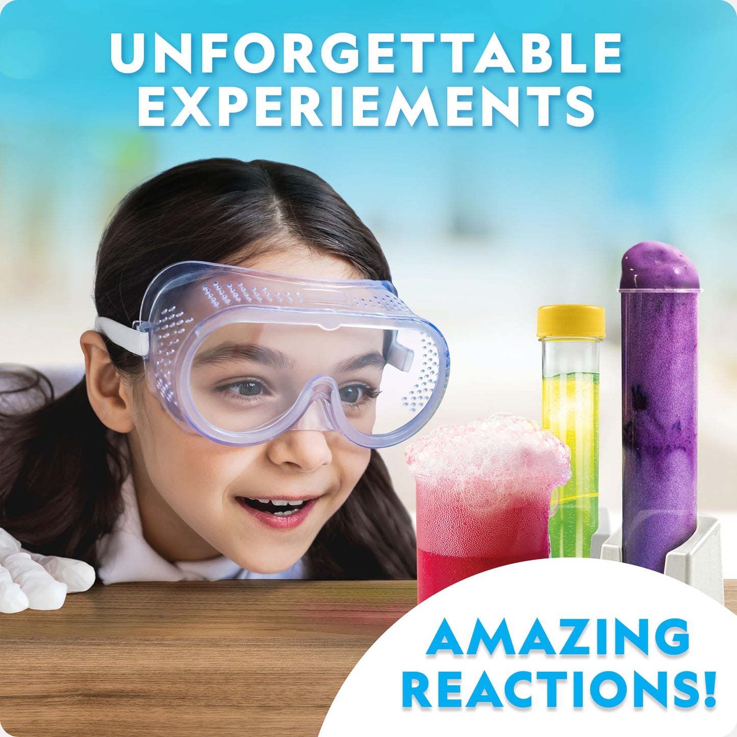 National Geographic Amazing Chemistry Set – 45 STEM Experiments Including Crystal Growing & Reactions | Kids Science Kit, Amazon Exclusive