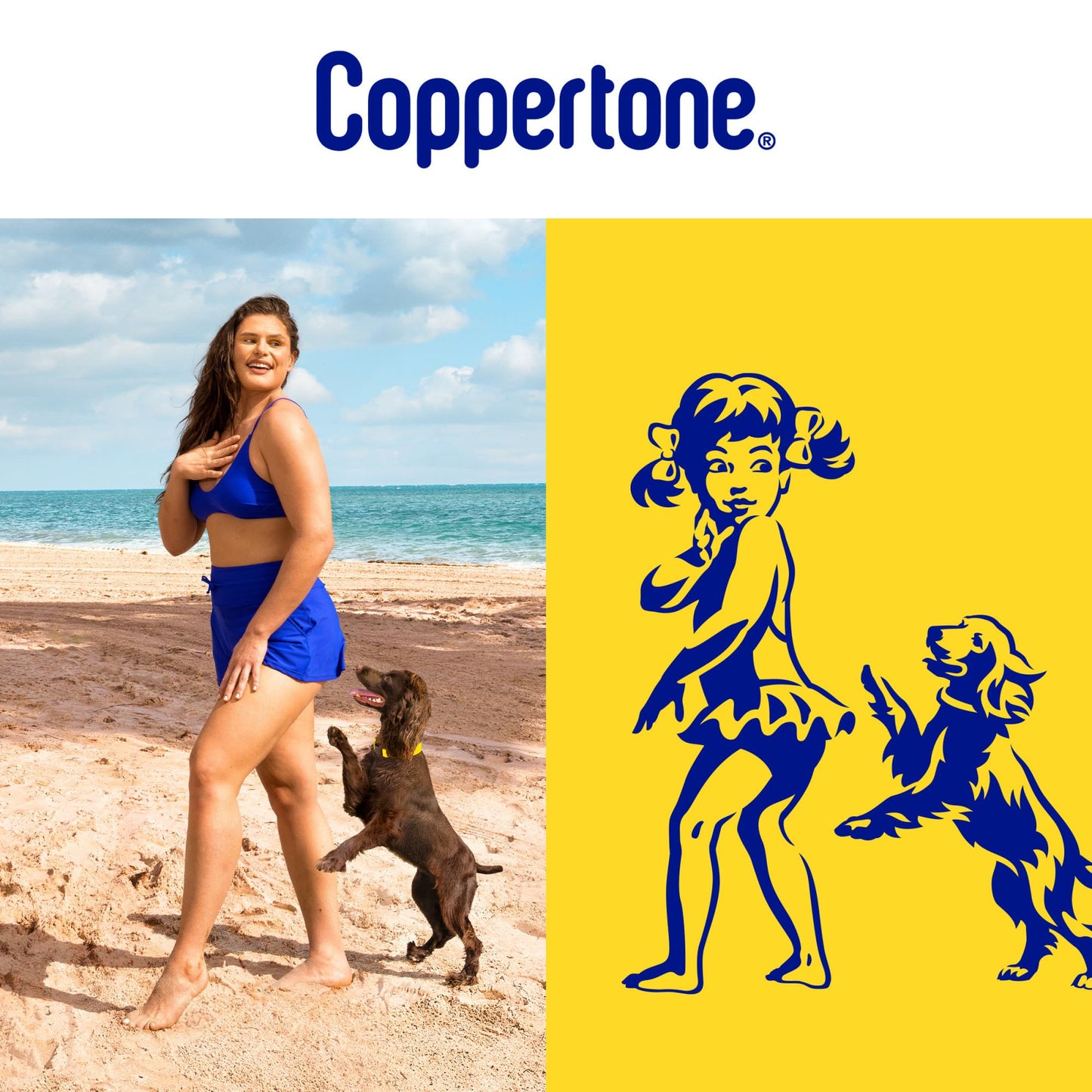 Coppertone Sport SPF 50 Sunscreen Spray, Sweat & Water Resistant, Oxybenzone-Free, Lightweight Sunblock, 5.5oz, Pack of 3
