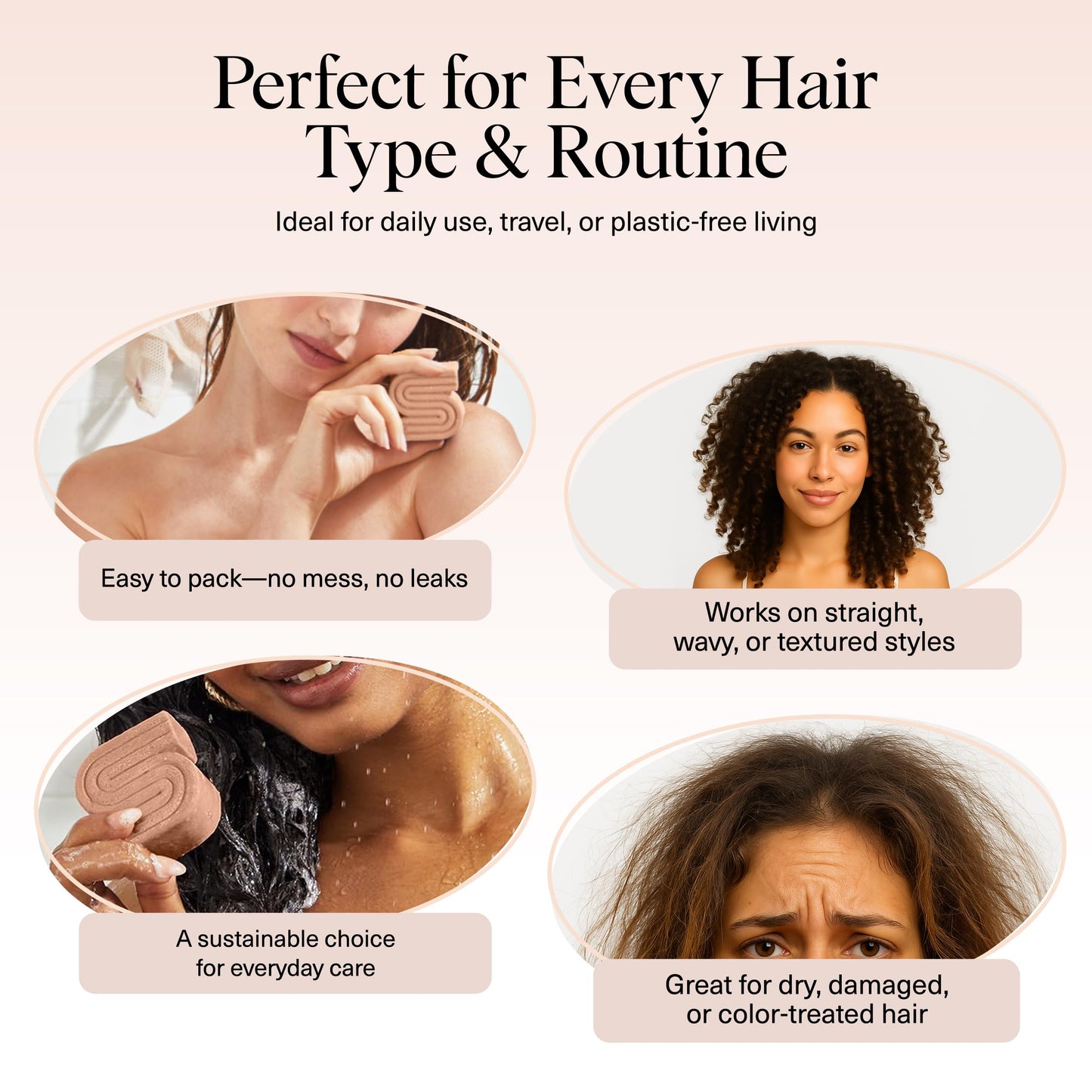 Kitsch Rice Water Shampoo Bar – Strengthening & Hair Growth Formula for Men & Women – Reduces Breakage, Boosts Shine, Vegan & Sulfate-Free, 3.2 oz