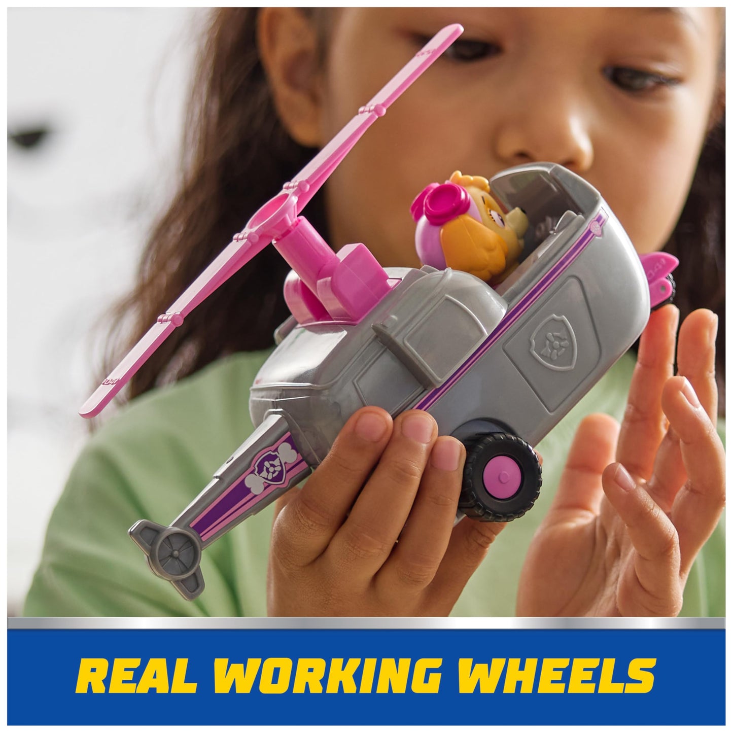 Paw Patrol, Skye’s Helicopter, Toy Vehicle with Collectible Action Figure, Sustainably Minded Kids Toys for Boys & Girls Ages 3 and Up