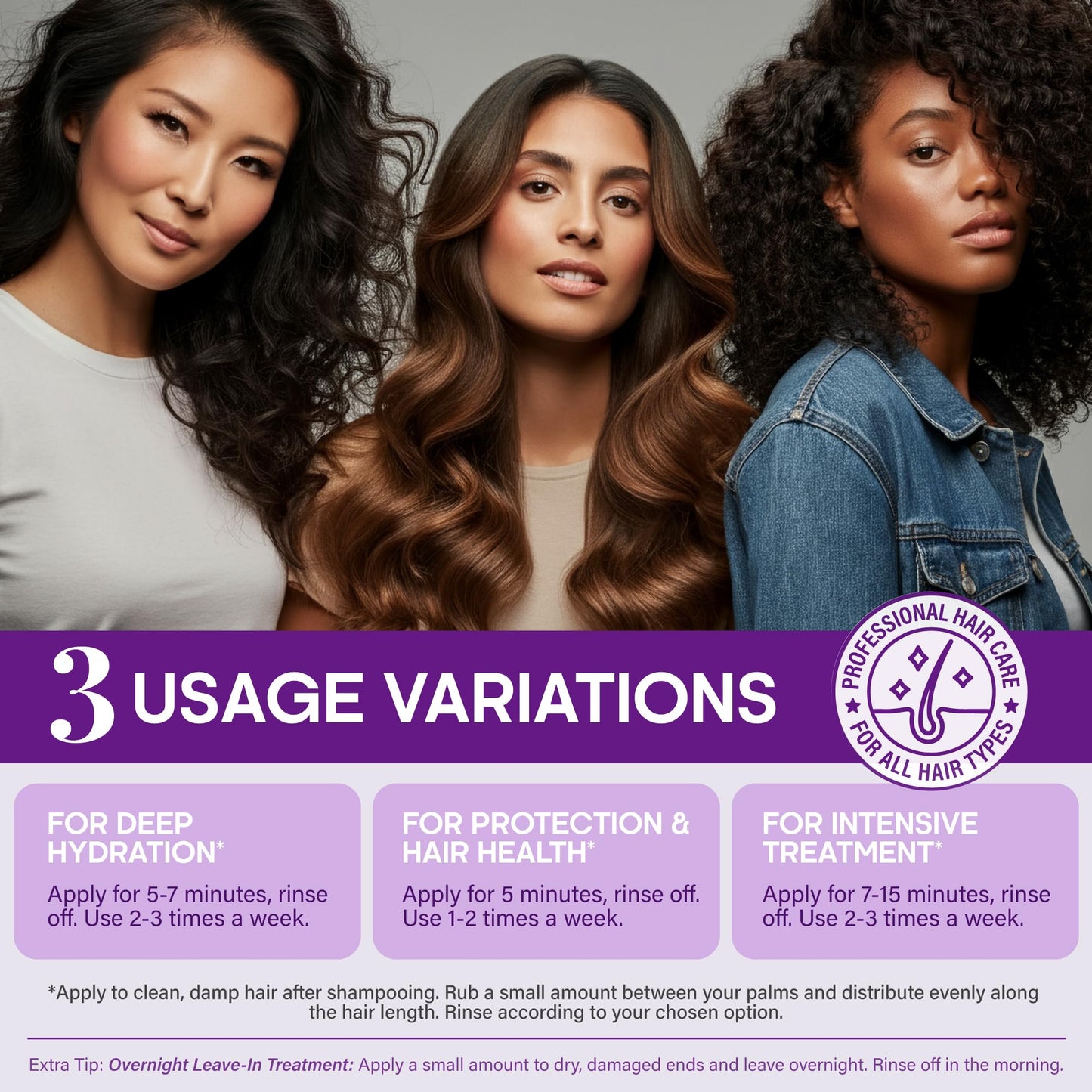 NUTRAHARMONY Hydrating Hair Mask 10oz | Deep Conditioning Keratin Treatment with Argan, Coconut Oils, Collagen & Biotin | Repair & Anti-Frizz