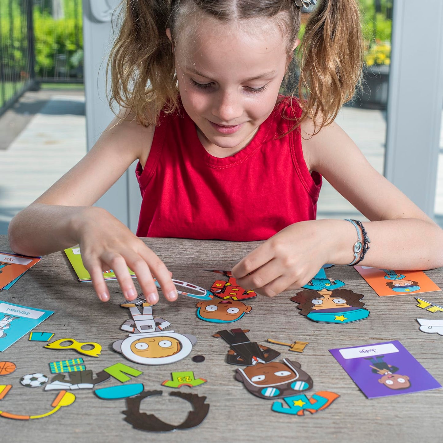 Open The Joy Magnetic Dress-up Playset for Kids - Mix and Match Magnetic Outfits, Accessories, and Characters - Ages 4 and Up