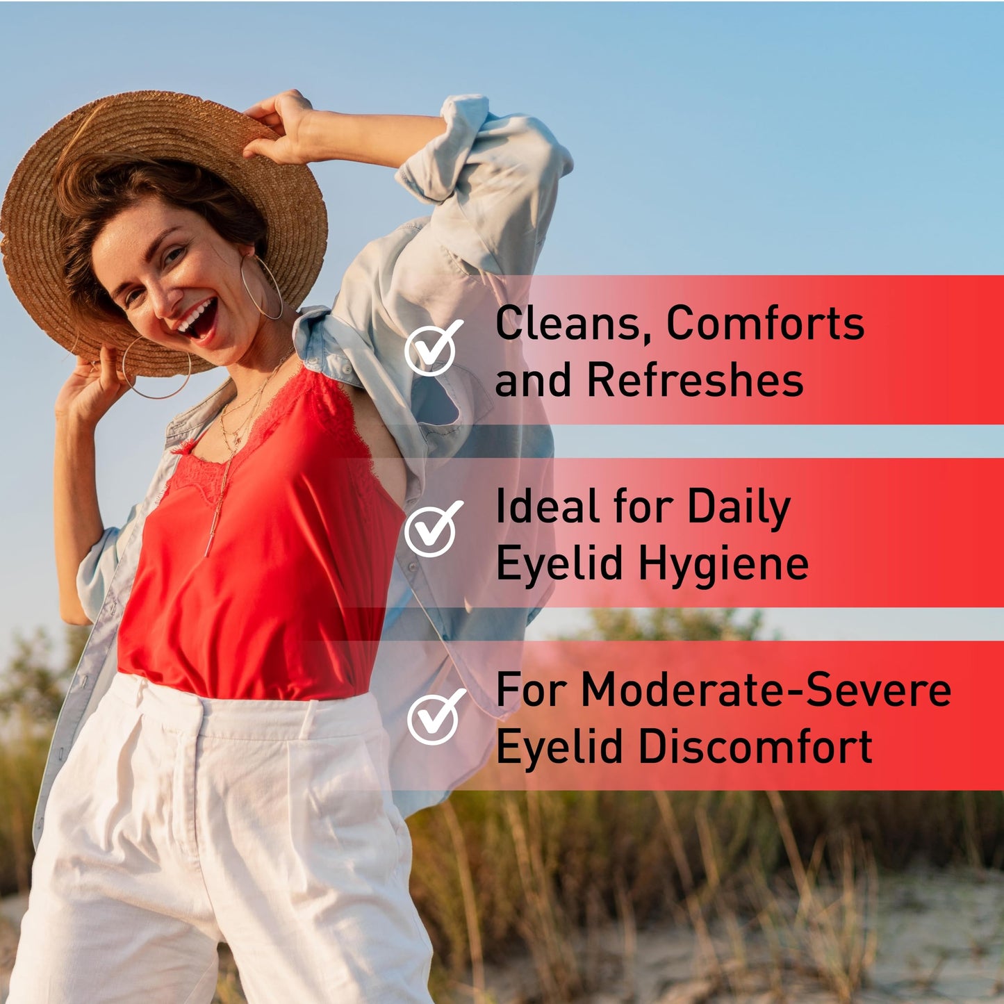 OCuSOFT Lid Scrub PLUS 35 Pre-Moistened Eyelid Wipes for Moderate to Severe Conditions, Moisturizing Cleanser, 35 Count