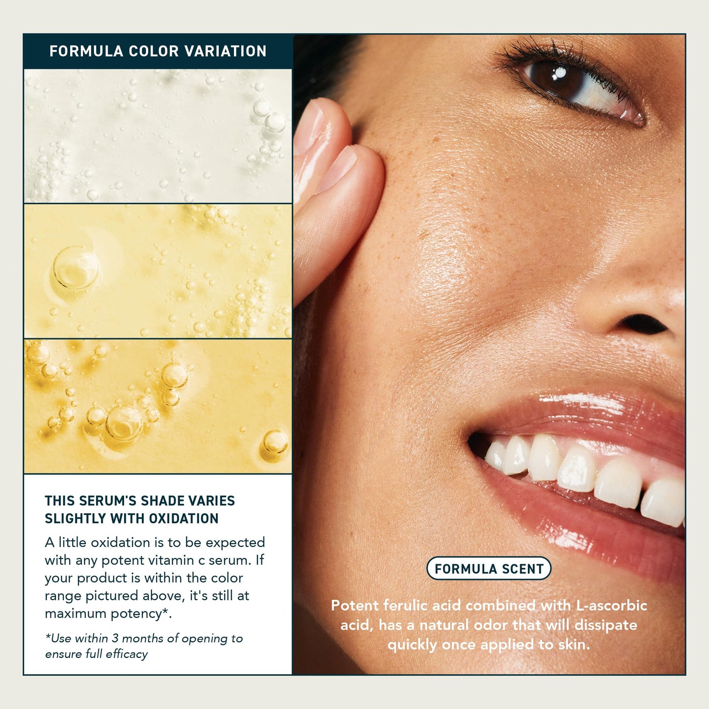 Prequel Skin Lucent-C Vitamin C Serum for Face – L-Ascorbic Acid, Ferulic Acid & Niacinamide for Luminous, Firm Skin, 1oz Pump