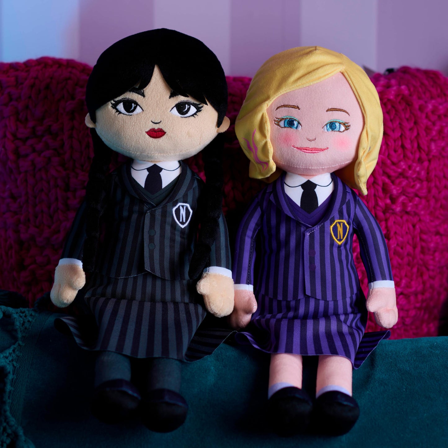 Just Play Wednesday Large 15.5-inch Plush Doll, Kids Toys for Ages 3 Up