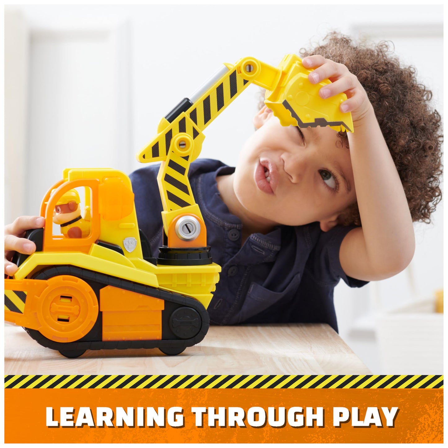 Rubble & Crew, Bark Yard Deluxe Bulldozer Construction Truck Toy with Lights, Sounds & Rubble Action Figure, Kids Toys for Boys & Girls Ages 3+