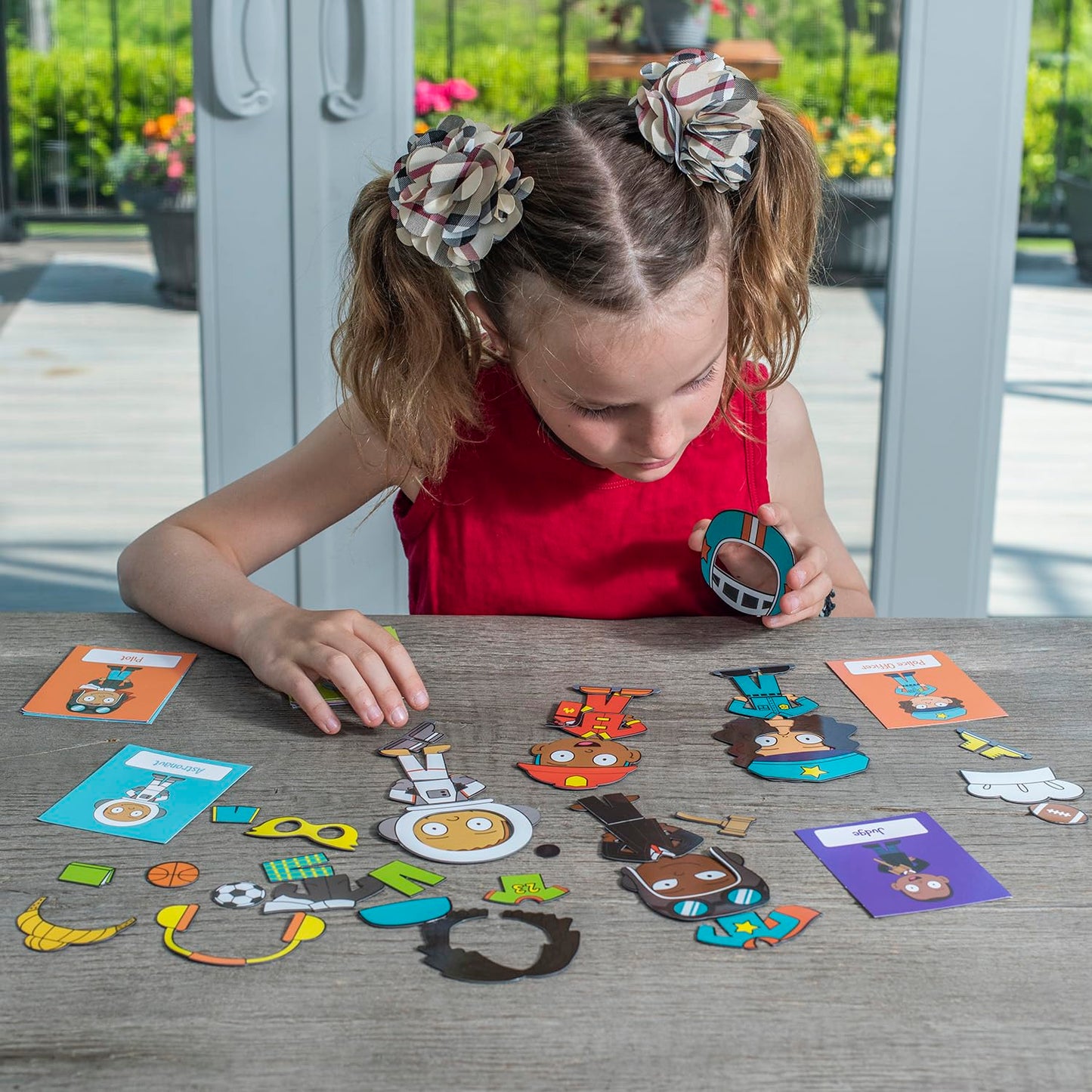 Open The Joy Magnetic Dress-up Playset for Kids - Mix and Match Magnetic Outfits, Accessories, and Characters - Ages 4 and Up
