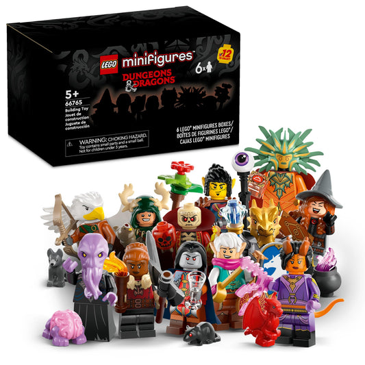 LEGO Minifigures Dungeons & Dragons 6 Pack – Collectible Toy Figures for Kids & Adults, Fantasy Roleplay Gift for Boys & Girls Ages 5+, 66765