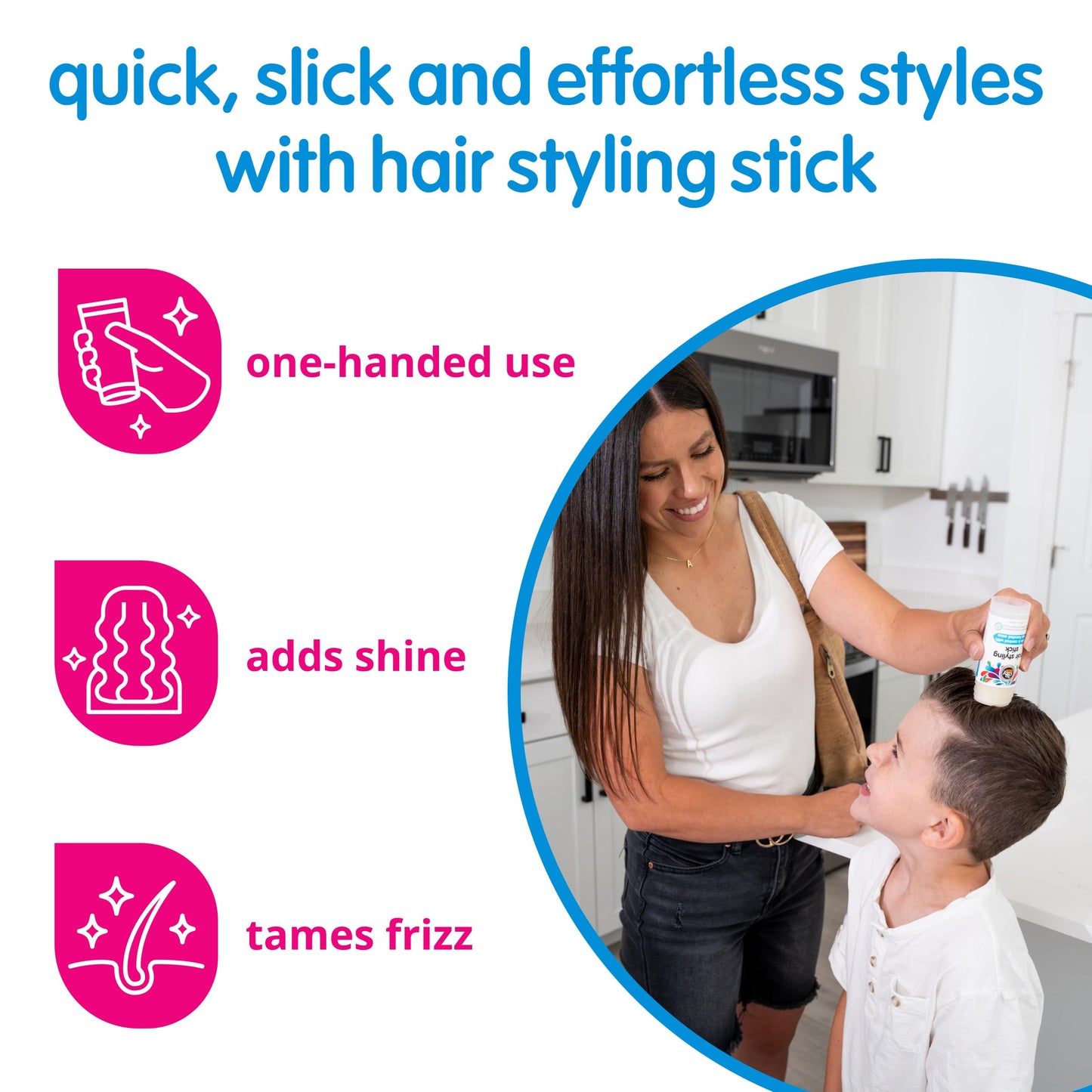 So Cozy Kids Hair Wax Stick (2 Oz) – Easy Styling & Flyaway Tamer, Slick Back & Shape with Precision, No Parabens, Sulfates or Dyes