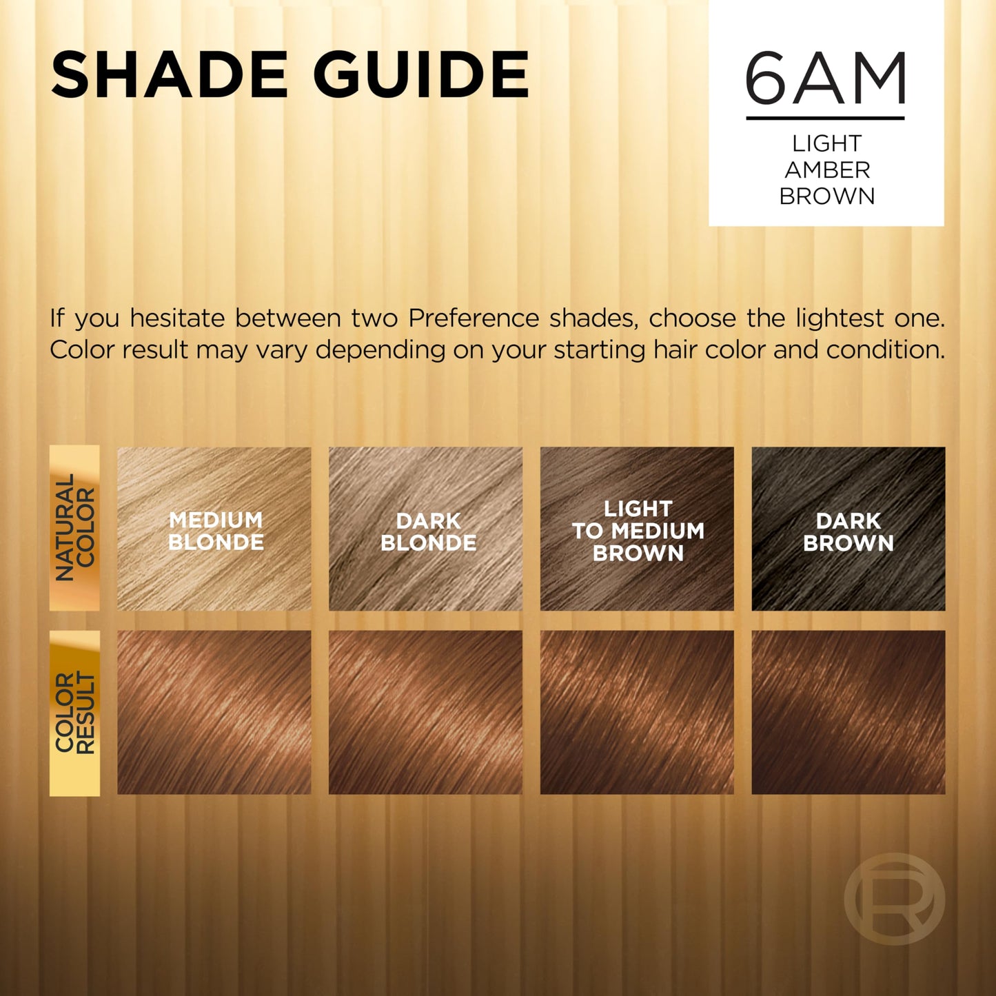 L'Oreal Paris Superior Preference Fade-Defying + Shine Permanent Hair Color, 6AM Light Amber Brown, Pack of 1, Hair Dye