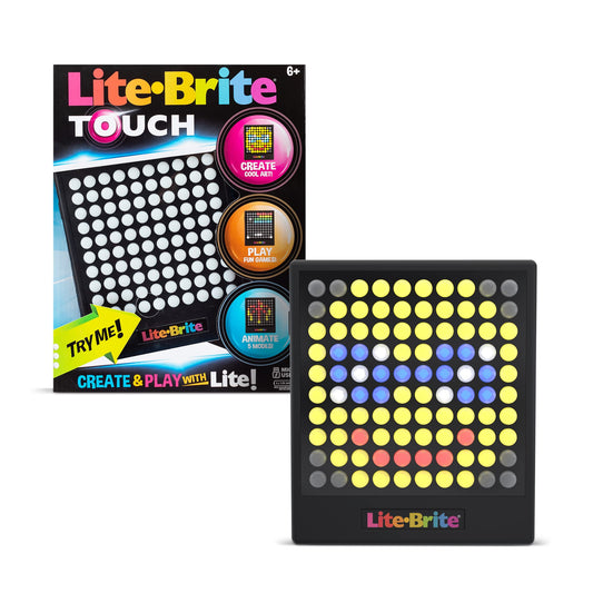 Lite-Brite Touch – Light-Up Creative STEM Toy for Kids | Play, Animate & Learn | Portable Sensory Art Toy | Ages 6+, Gift Idea