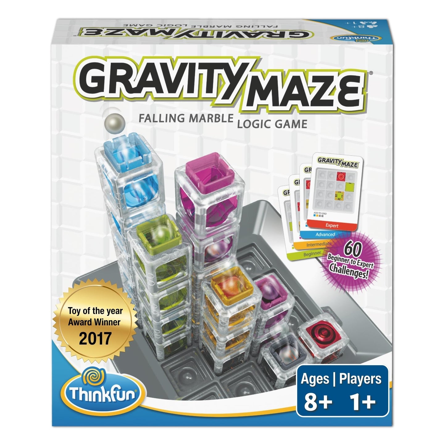 ThinkFun Gravity Maze Marble Logic Game - STEM Puzzle for Kids 8-12, Brain-Boosting Fun, Educational Gift, Critical Thinking & Problem Solving