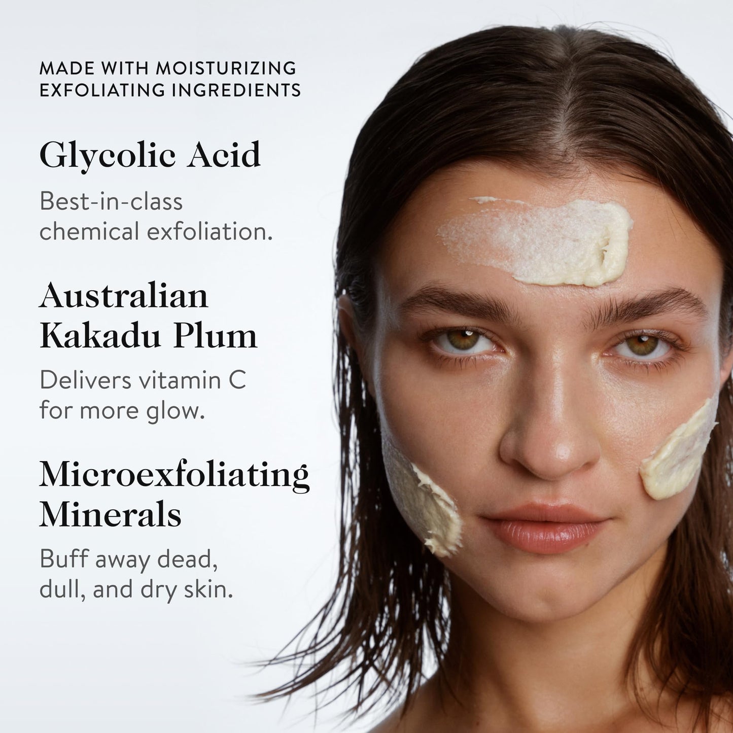 goop Beauty Microderm Exfoliator - Dual Action Scrub with Micro-Exfoliating Minerals & Glycolic Acid to Smooth & Refine Textured Skin, 0.5 fl oz