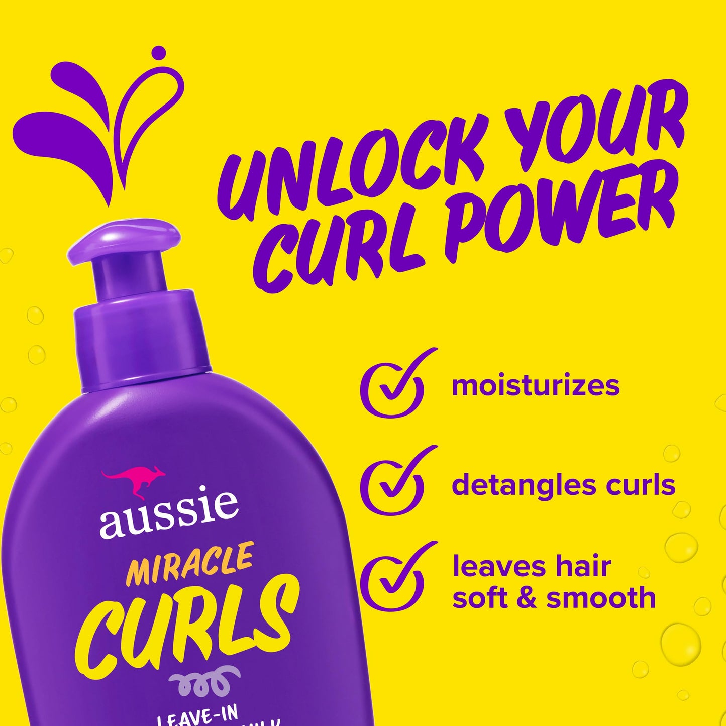 Aussie Miracle Curls with Coconut Oil, Paraben Free Detangling Milk Treatment, 6.7 fl oz