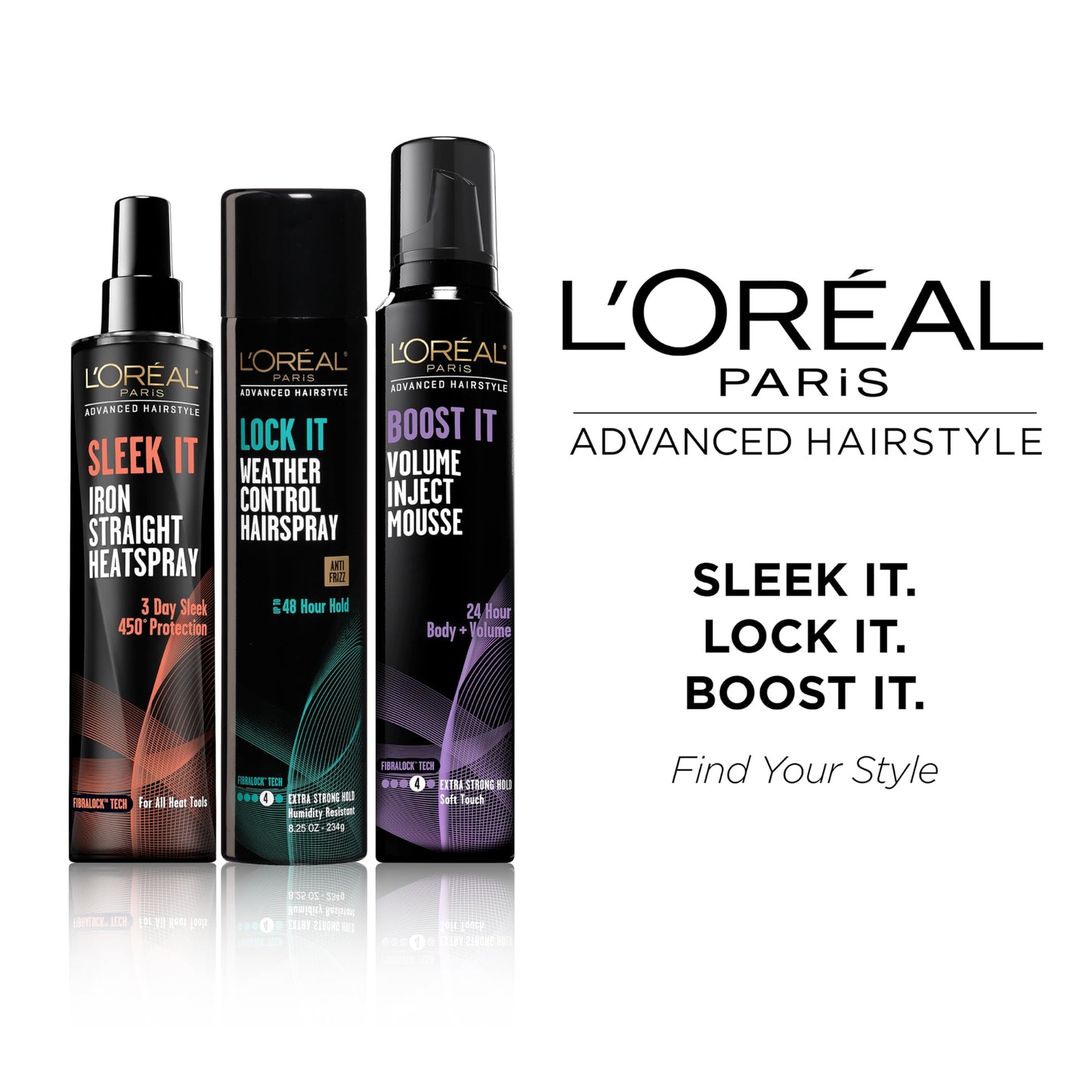 L'Oreal Paris Hair Care Advanced Hairstyle Boost It Volume Inject Mousse, 8.3 Ounce