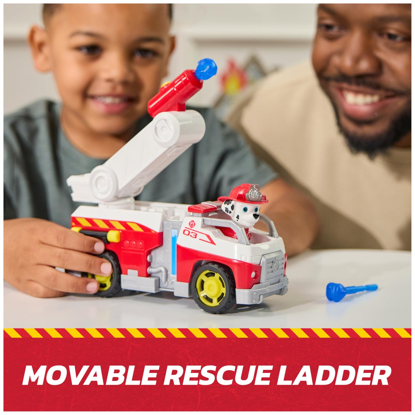 Paw Patrol Fire Rescue: Marshall Rescue Fire Engine with Action Figure & Projectile Launcher & Toy Truck, Kids Toys for Boys & Girls Ages 3 and Up