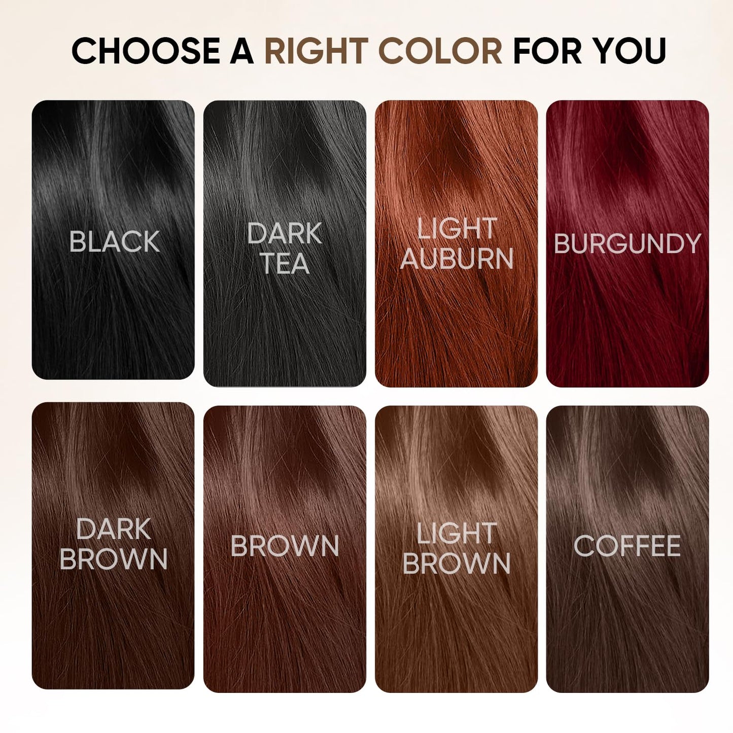 Farndu Red Burgundy Hair Dye Shampoo for Women Men, Hair Color Shampoo Natural Ingredients