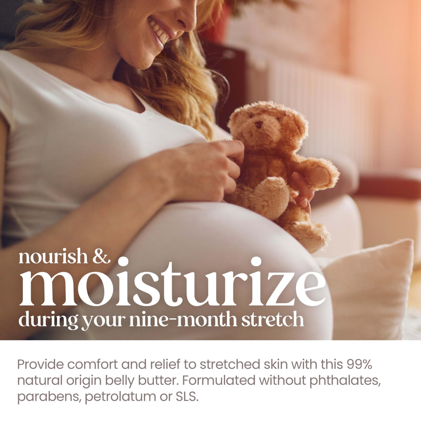 Burt’s Bees Mama Belly Butter, 6.5 oz – Stretch Mark Cream for Pregnancy & Postpartum, Shea Butter & Vitamin E, Moisturizing Prenatal Gift