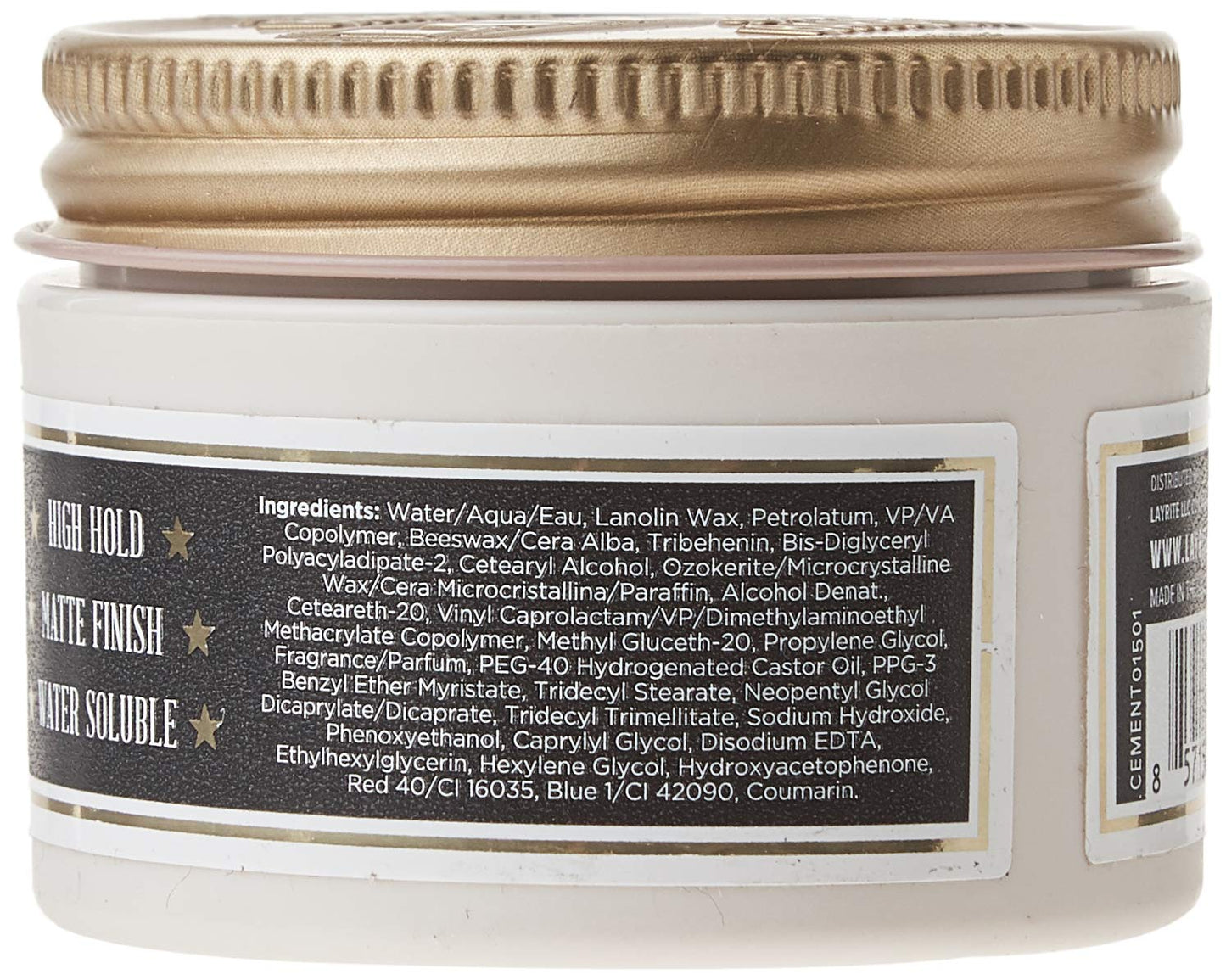 Layrite Deluxe Cement Hair Clay, 1.5 Ounce