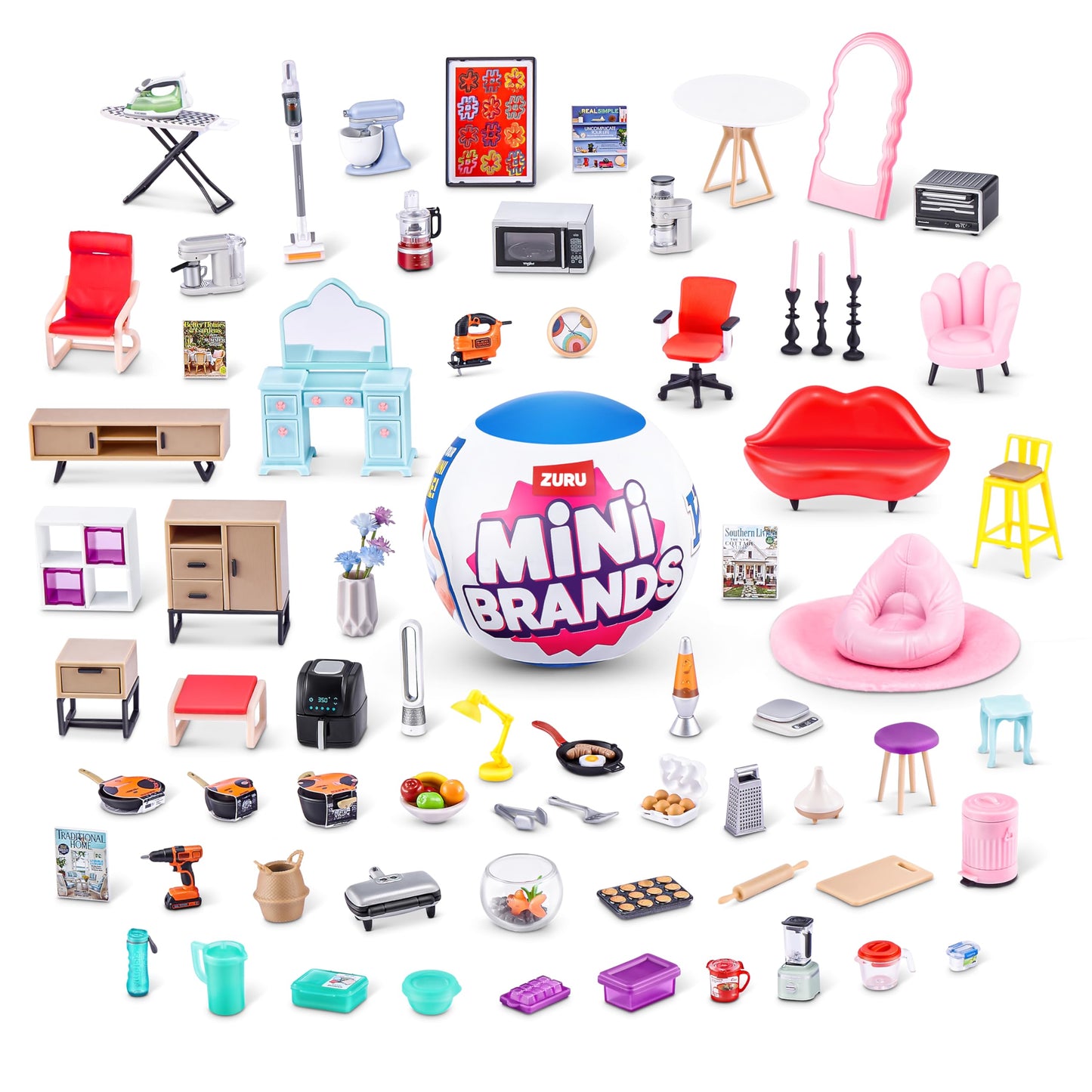Mini Brands Home Capsule (2 Pack) by ZURU, Surprise Home with Collectible Minis, Blind Packaging, Home Themed Collectibles