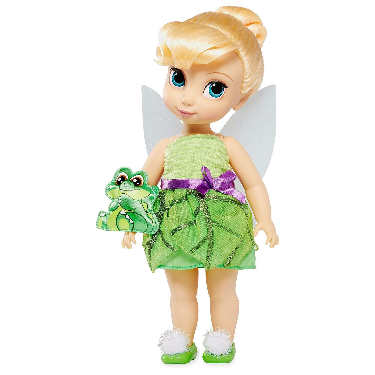 Disney Store Animators' Collection Tinker Bell Doll, 16" Fully Posable Peter Pan Toy in Satin Dress, Ages 3+