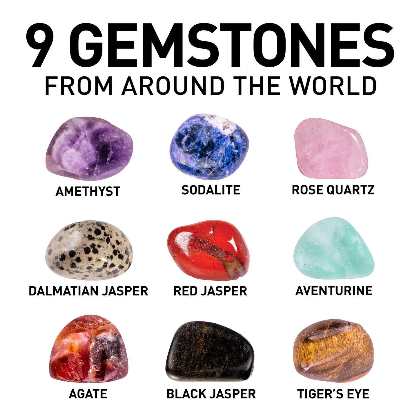 Blue Marble National Geographic Rock Tumbler Kit - Noise-Reduced Polisher with Grit & 2.5 lb Gemstone Mix, STEM Hobby for Kids & Adults