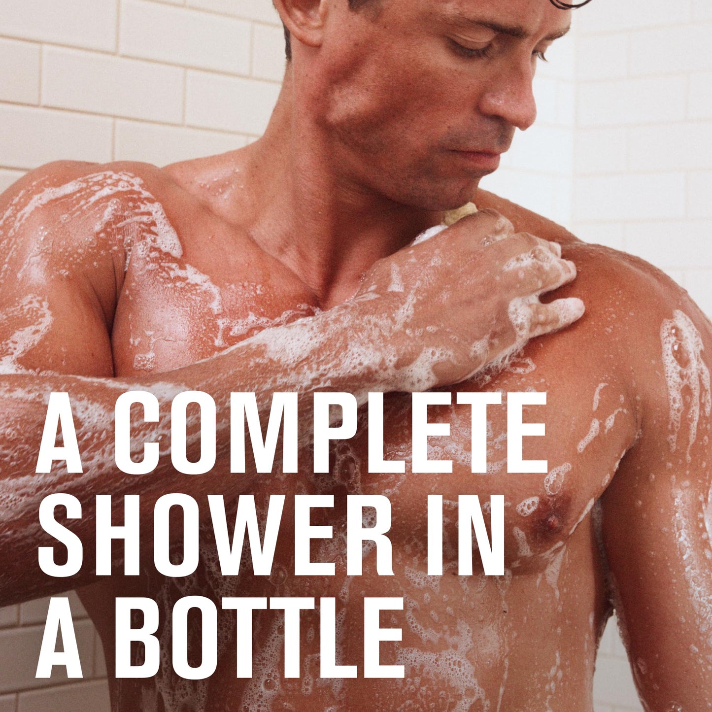 Every Man Jack Amber + Sandalwood 3-in-1 Hydrating All Over Wash for Men – Body Wash, Shampoo & Conditioner – Natural Ingredients, 28.8oz (2 Pack)