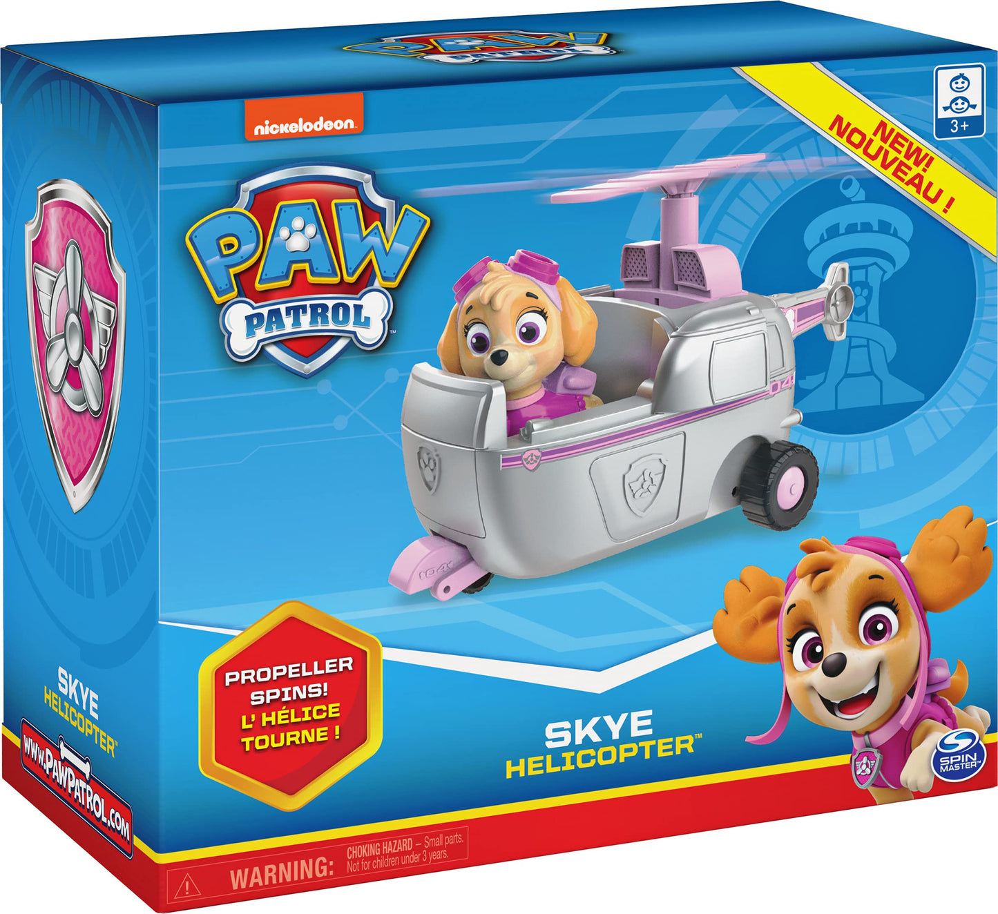 Paw Patrol, Skye’s Helicopter Vehicle with Collectible Figure, for Kids Aged 3 and Up